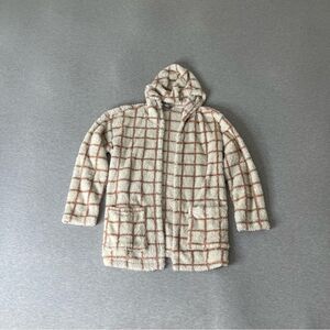 Daisy Fuentes Women’s Hooded Plush Cardigan Sweater